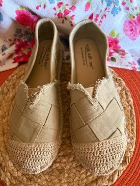 Canvas Espadrille Coldwater Creek Slip-Ons in Beige